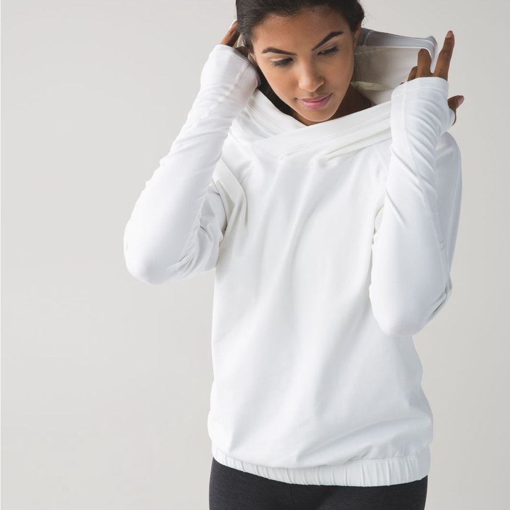 Lululemon White Long Sleeve Pullover Shirt